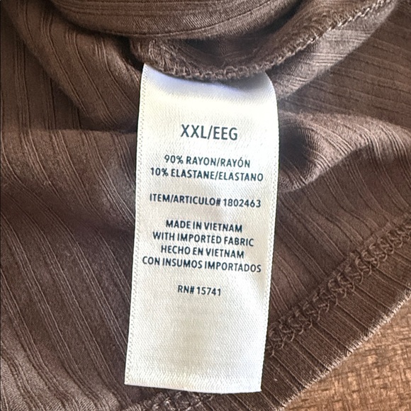 Splendid brown long sleeve ribbed shirt - Picture 8 of 8